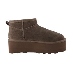 Women's Suede Ankle Boots - Taupe